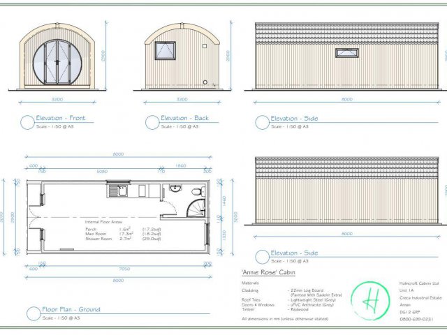 Annie Rose Glamping Pod Plans