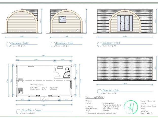 Eden Leigh Glamping Pod Plans