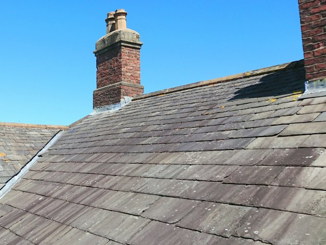 Rooftop of a terraced house in Cumbria - Listed Building